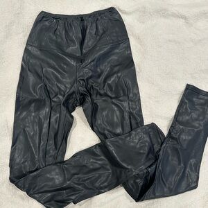 ARITZIA FAUX LEATHER LEGGINGS